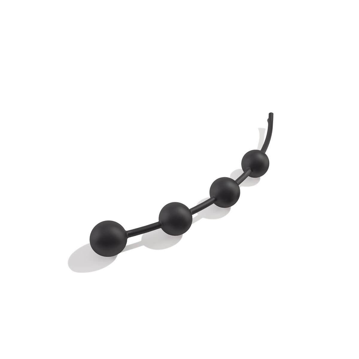 Mystim vibrator Booty Garland Anal Chain Small shown in hand for scale