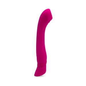 Nu Sensuelle vibrator Calypso Roller Motion G-Spot Magenta shown in hand for scale