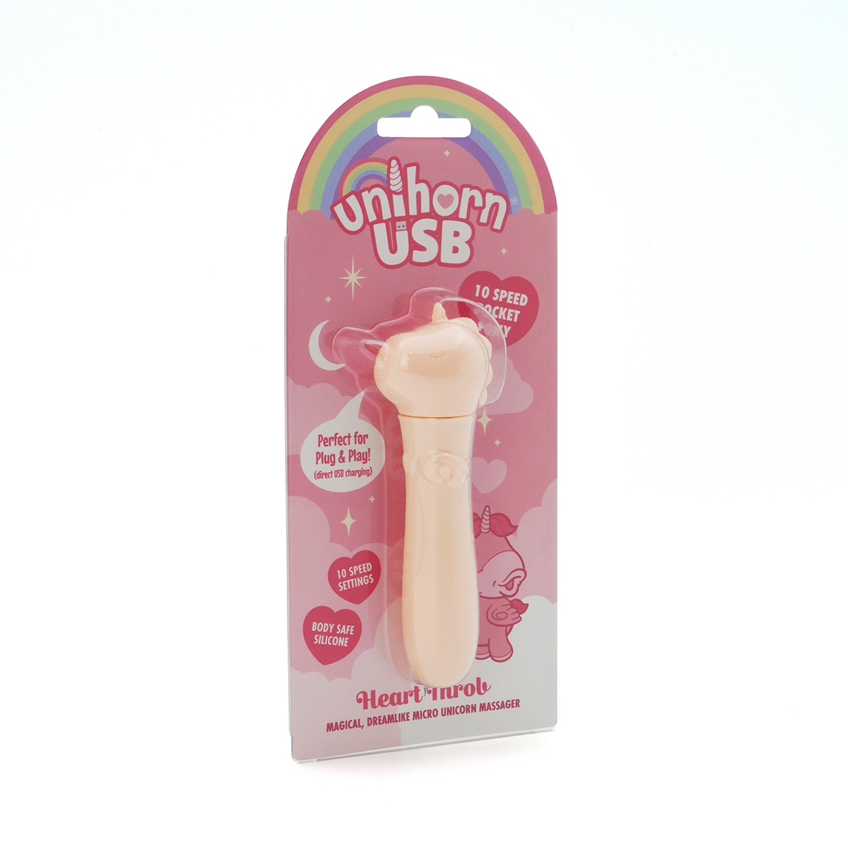 Close-up of the Pink Peach Creative Conceptions vibrator for texture detail