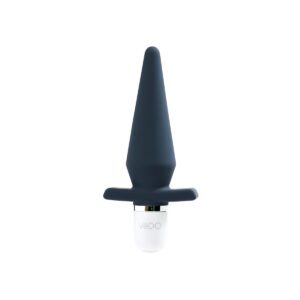 Black VeDO vibrator Rio Anal shown in hand for scale