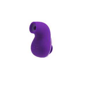 Purple VeDO vibrator Suki Sonic shown in hand for scale