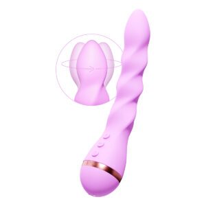 VUSH vibrator SirenTwist shown in hand for scale