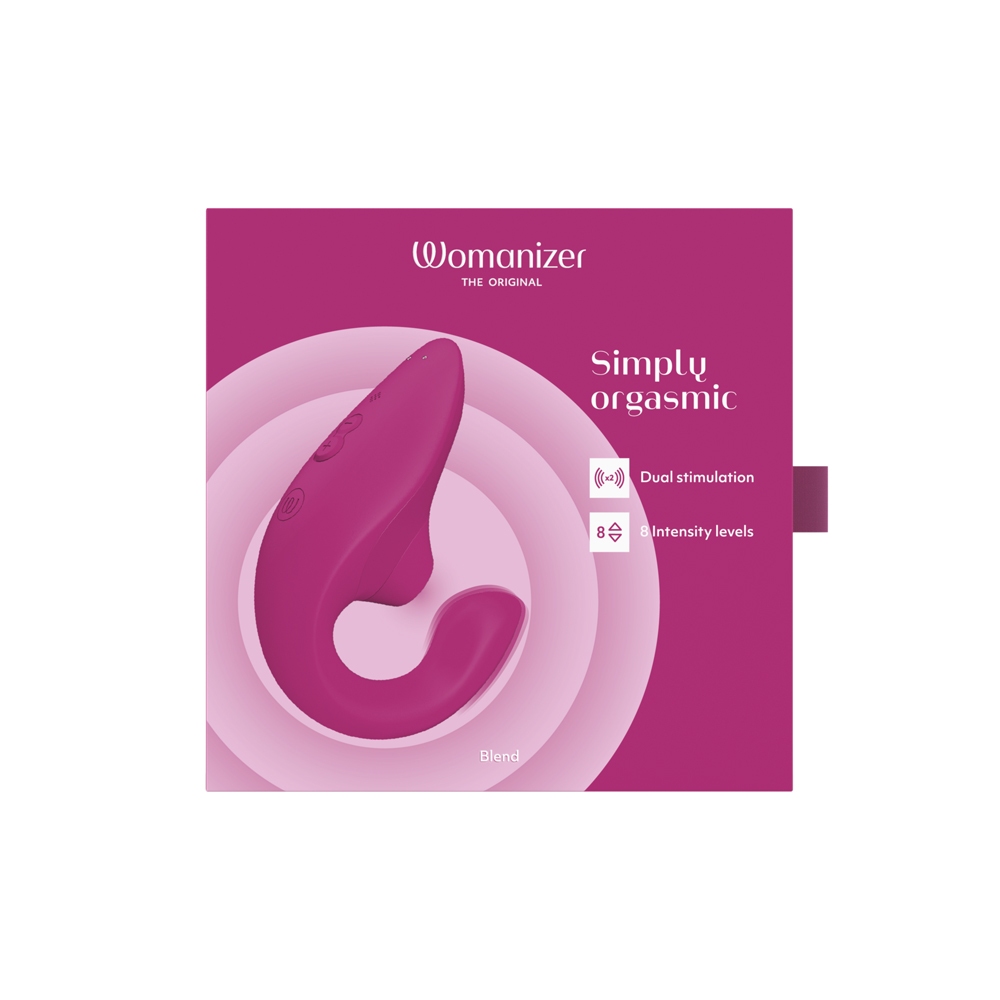 Close-up of the Pink Womanizer vibrator for texture detail
