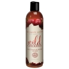 Bottle of 4 oz Flavored Lube Intimate Earth showing sweet, kissable formula