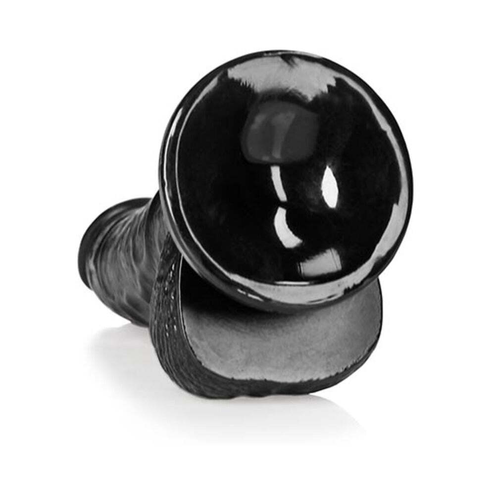 6 inch Dildo by Shots in Black shown for pegging Her or Him