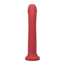 Dildo by Tantus in Red shown for use by Her or Him