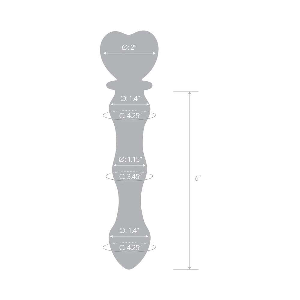 8 inch Dildo by Electric Eel in Clear displayed for pegging Him or Her