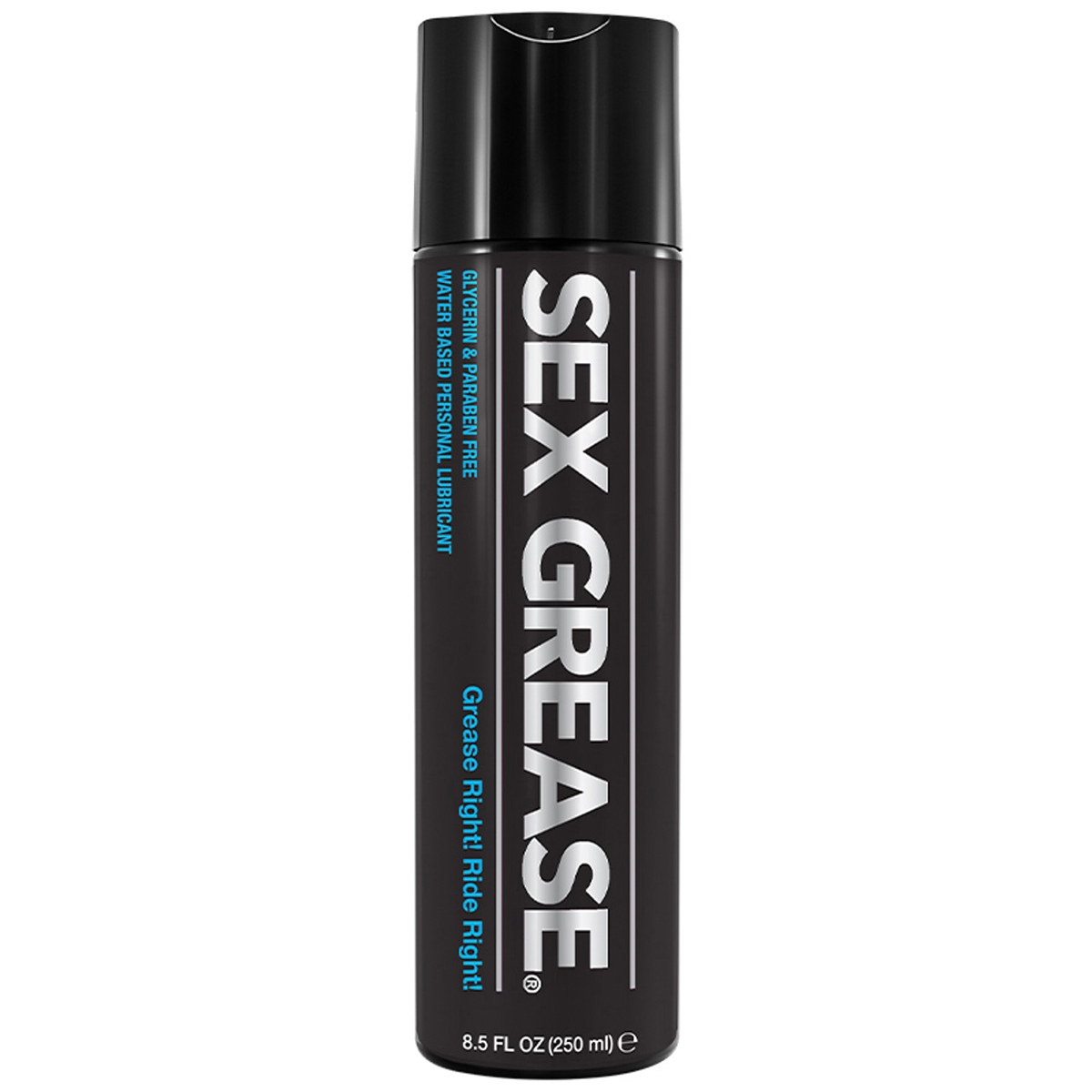 Bottle of 8.5 oz Water Based Lube Naked Silk showing clean, lightweight formula