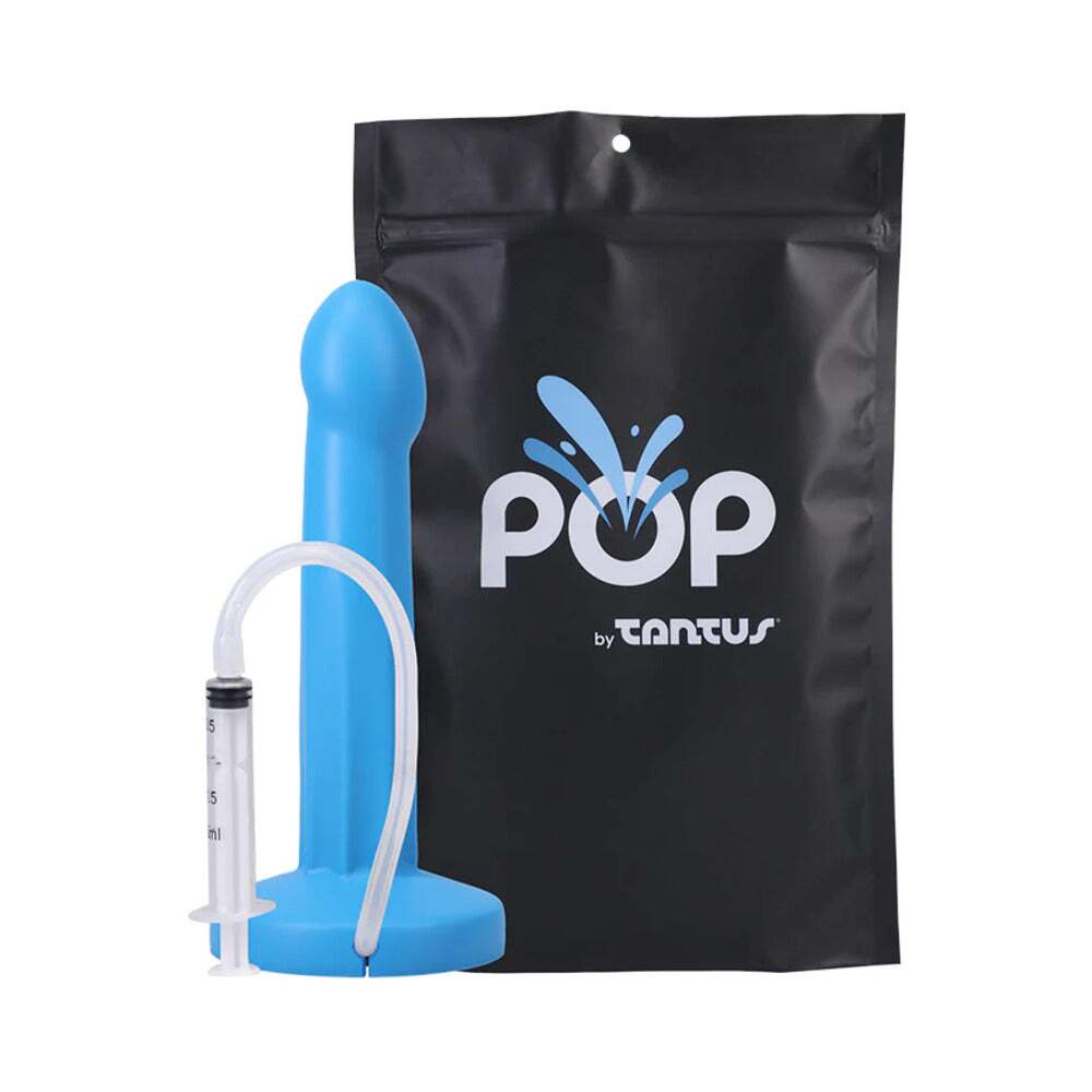 Dildo by Tantus in Blue shown for use by Her or Him