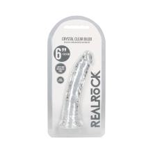 6 inch Dildo by Shots in Clear shown for use by Her or Him