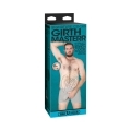 8.5 inch Dildo by Doc Johnson in Vanilla Ivory Beige shown for use by Her or Him