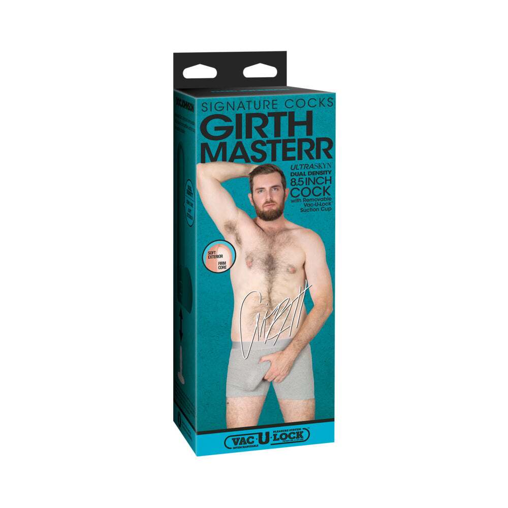 8.5 inch Dildo by Doc Johnson in Vanilla Ivory Beige shown for use by Her or Him