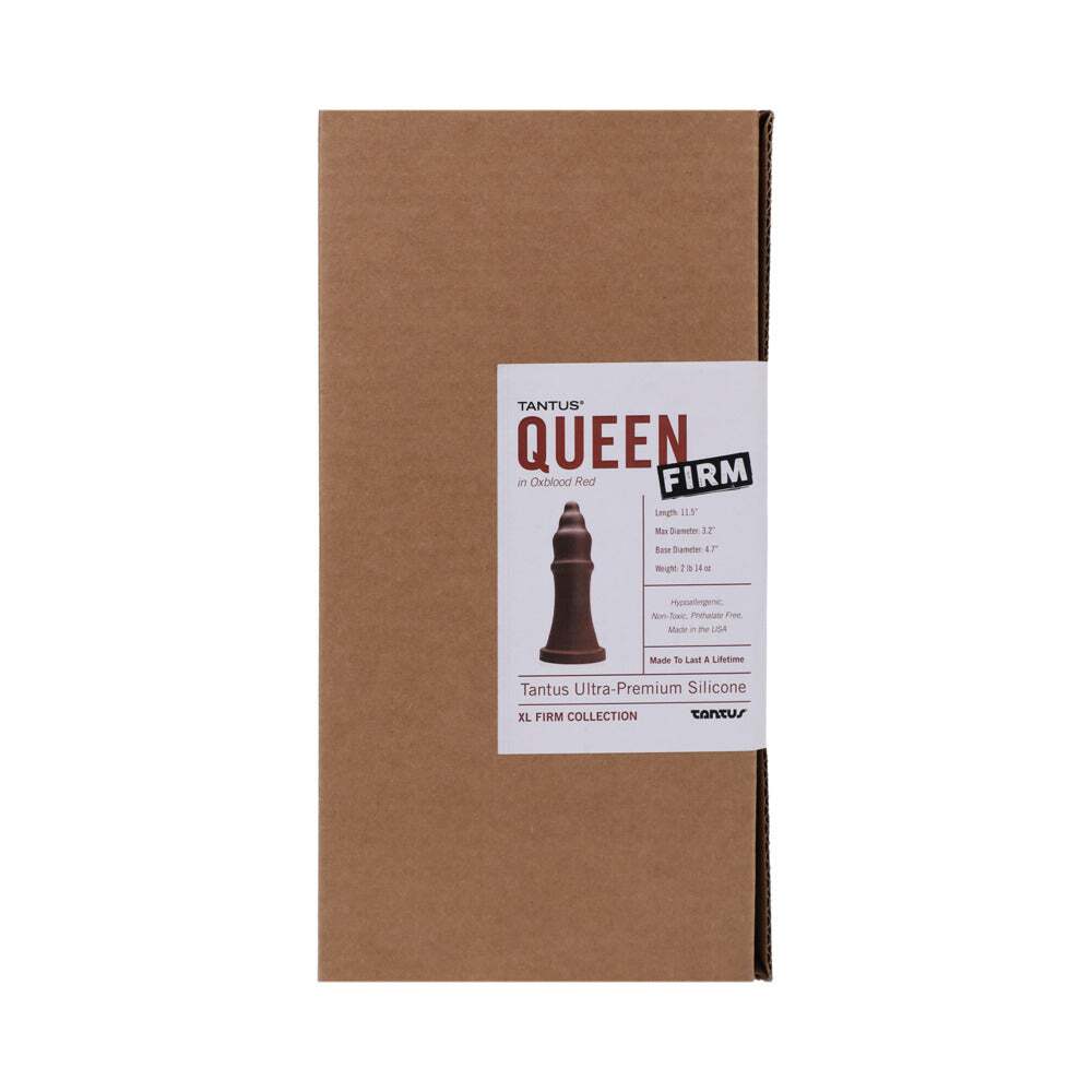 Dildo from Tantus in Wine Red Burgundy designed for anal sex with Her or Him