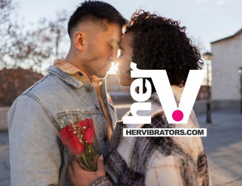 Should you give a sex toy for valentine’s day? A romantic couple sharing an intimate moment with a valentine’s day gift that symbolizes trust, connection, and emotional closeness.