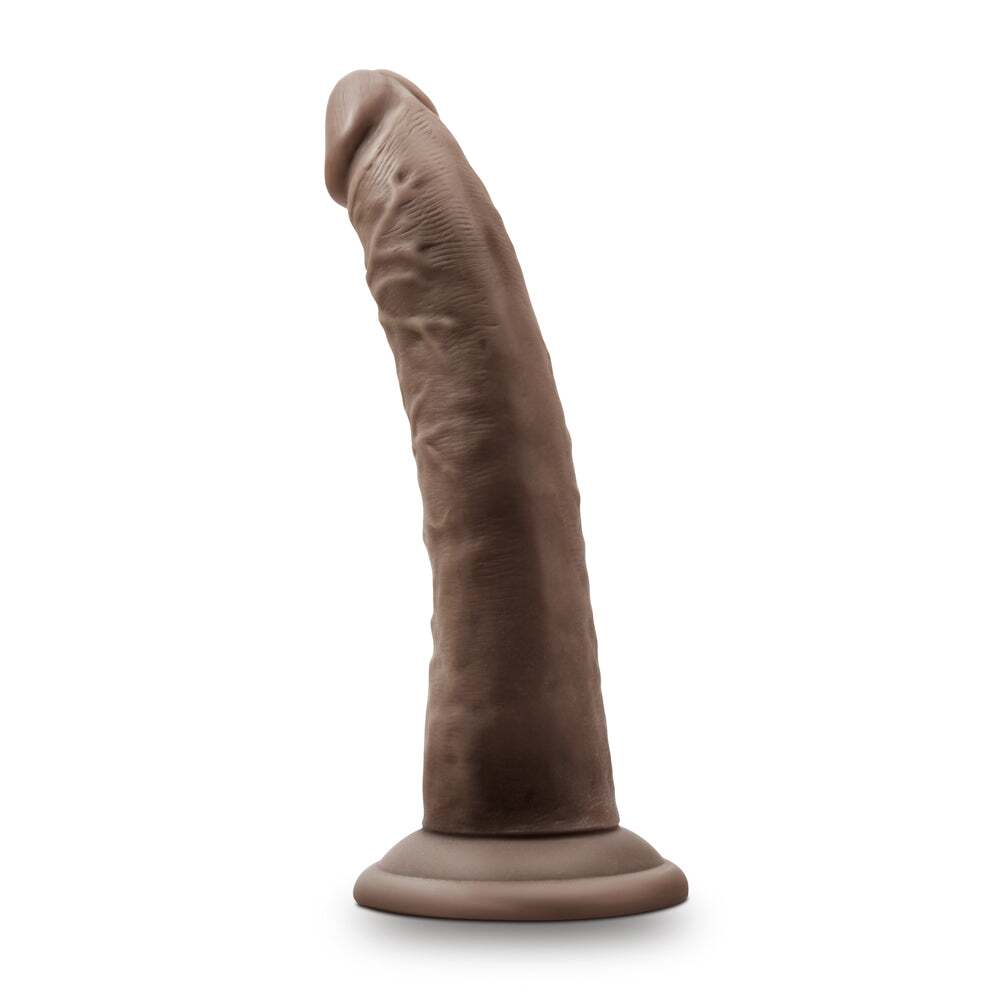 7 inch Dildo from Blush in Brown Chocolate Cocoa designed for anal sex with Her or Him