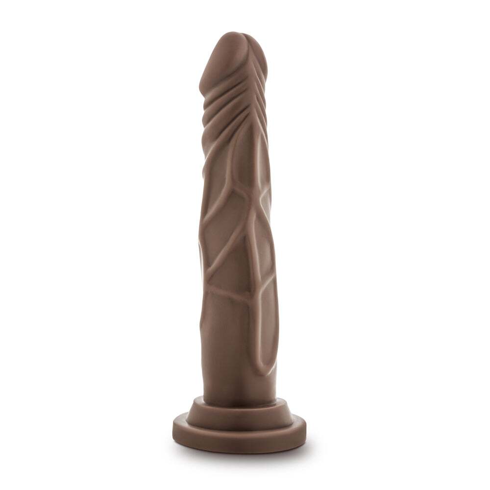 7 inch Dildo from Blush in Brown Chocolate Cocoa designed for anal sex with Her or Him