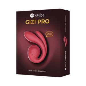 Snail Vibe vibrator SVibe Snail Gizi Pro Bordeaux shown in hand for scale