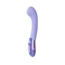 Biird vibrator Gii Glow Lilac shown in hand for scale