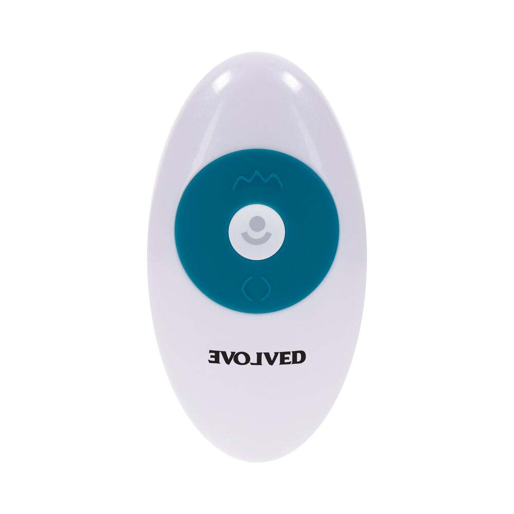 Dildo from Evolved in Teal Turquoise Aqua pictured for anal pleasure for Her or Him