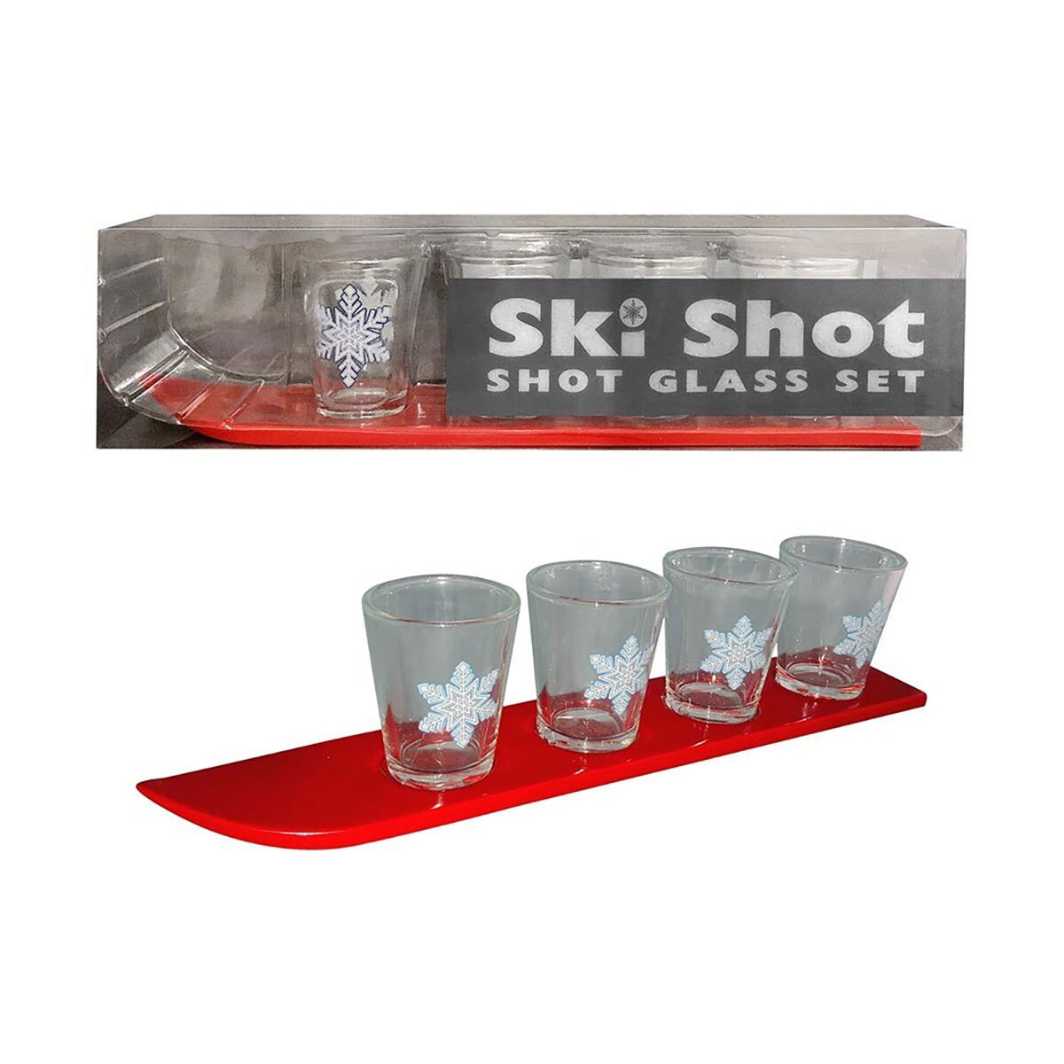 Buy  Ski Shot 4 Piece Shot Glass Set book for her.