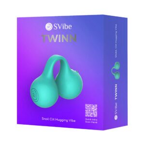 Snail Vibe vibrator SVibe Snail Twinn Finger Vibr Tiffany shown in hand for scale