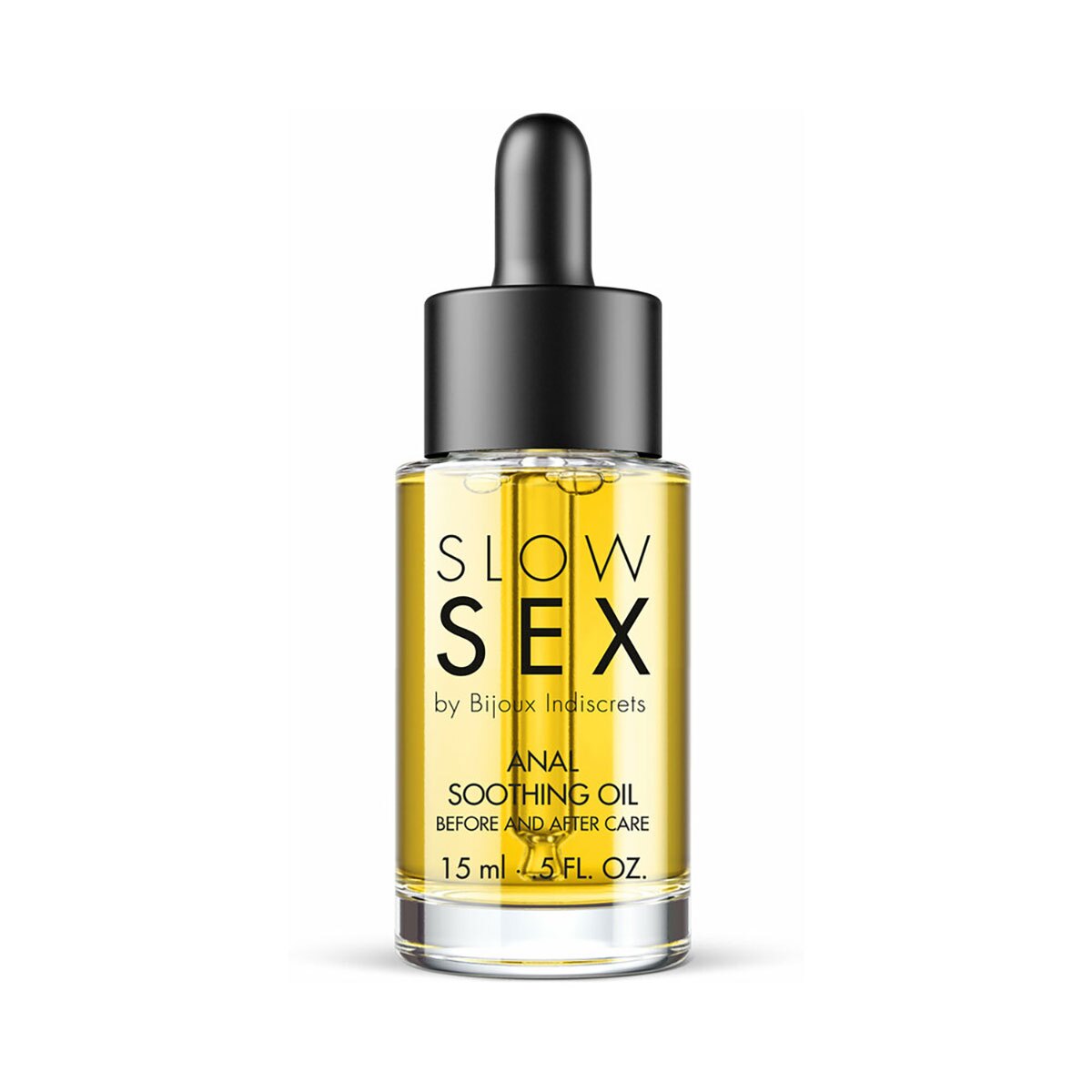 Soft-focus bottle shot of  Water Based Lube Bijoux Indiscrets emphasizing easy-clean formula