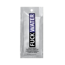 Bottle of  Organic Lube Fuck Water showing clean, plant-based formula