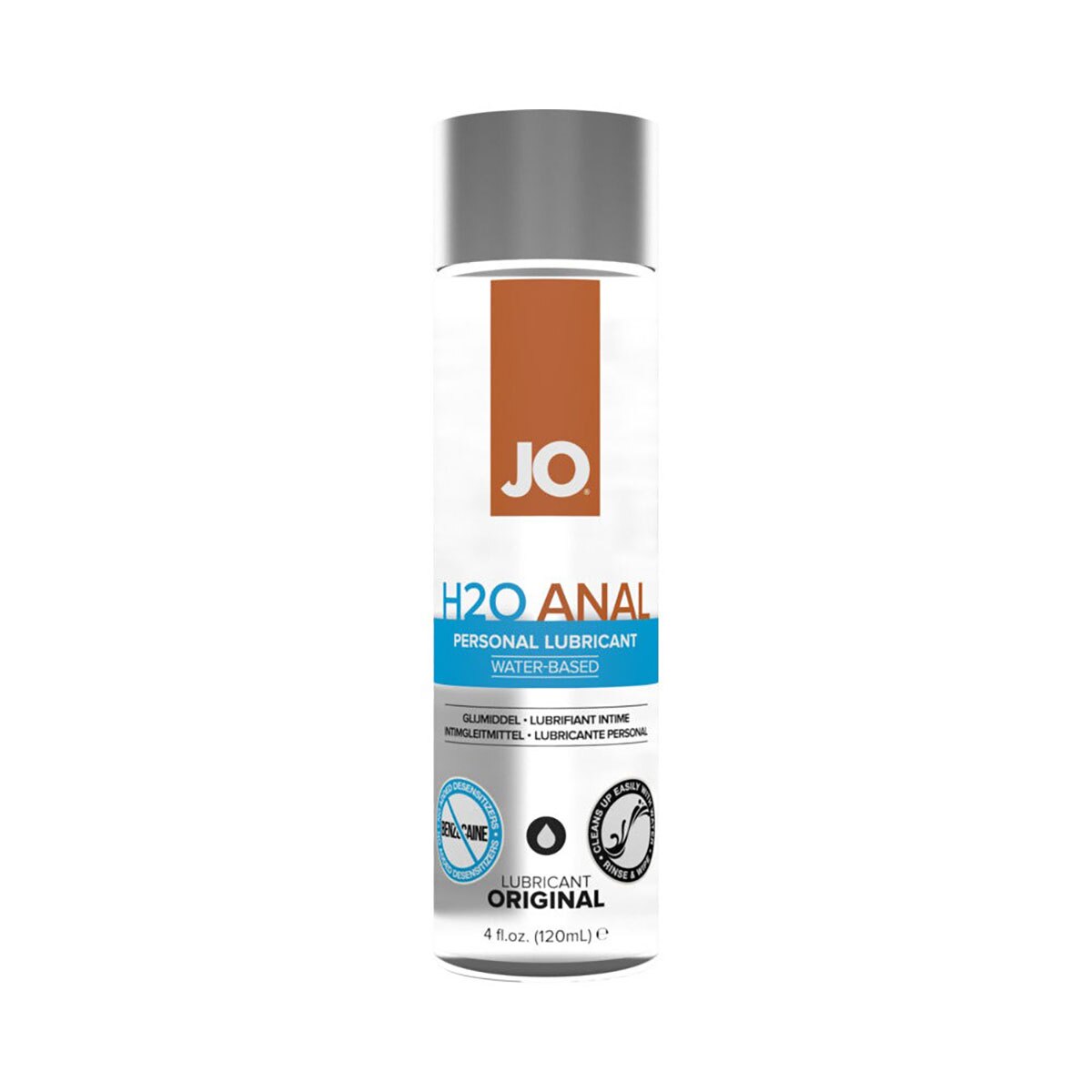 Bottle of  Vegan Lube System JO showing plant-powered formula