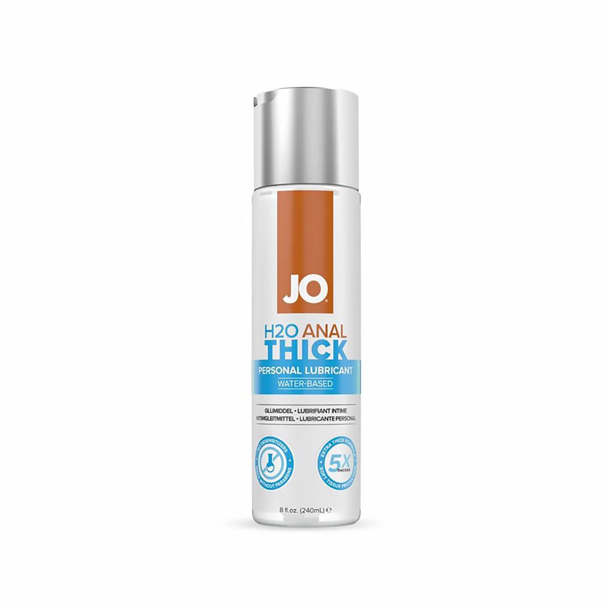 Bottle of  Vegan Lube System JO showing plant-powered formula