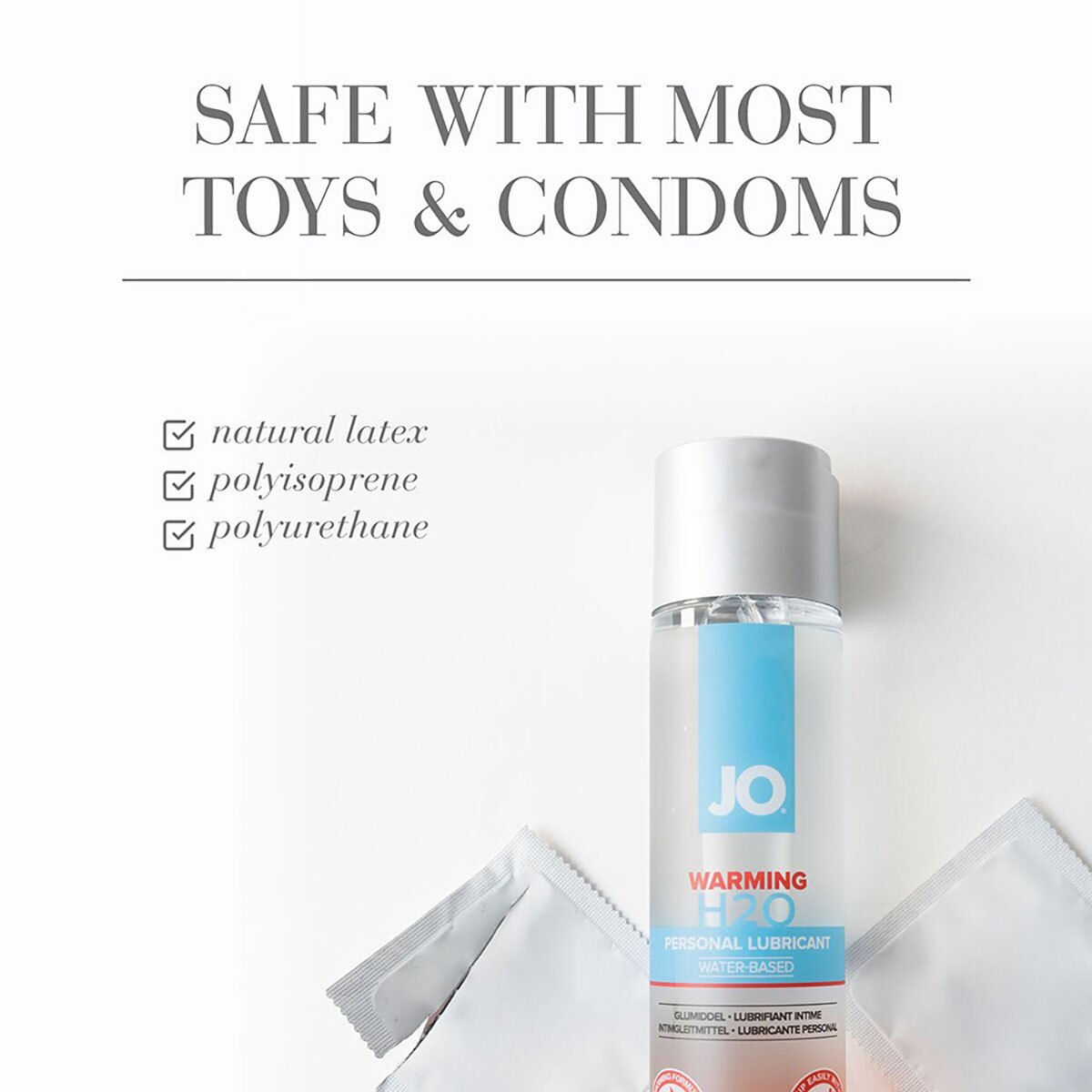 Close-up of  Organic Lube by System JO designed for sensitive skin