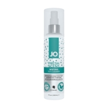 Bottle of  Organic Lube System JO showing clean, plant-based formula