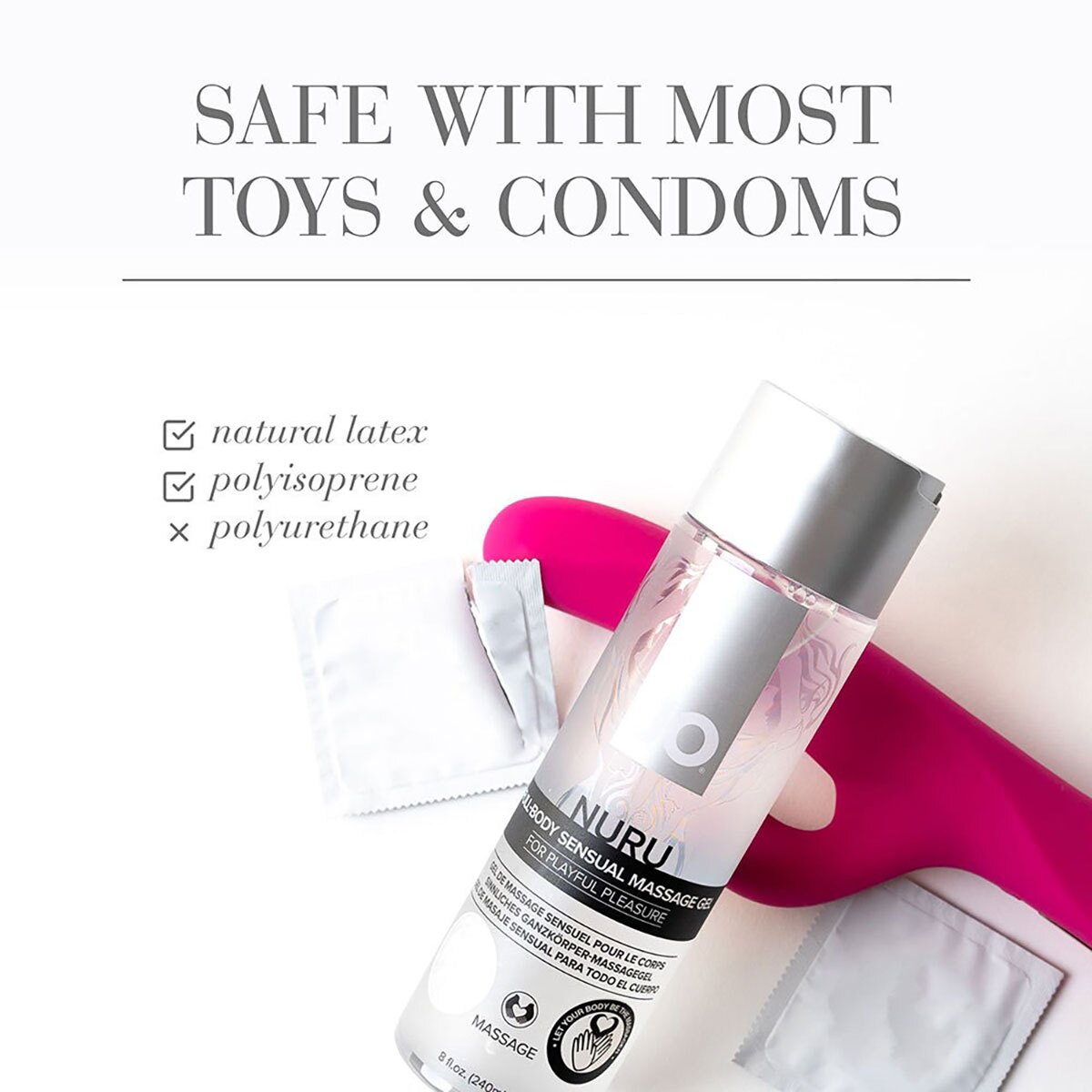Close-up of  Organic Lube by System JO designed for sensitive skin
