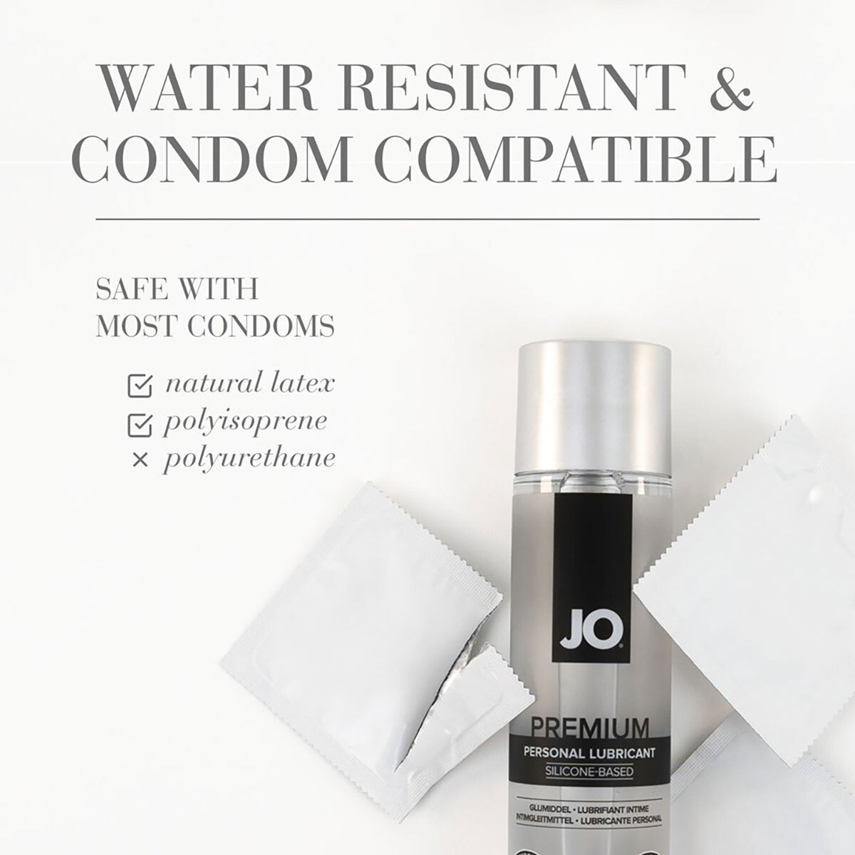 Close-up of  Organic Lube by System JO designed for sensitive skin
