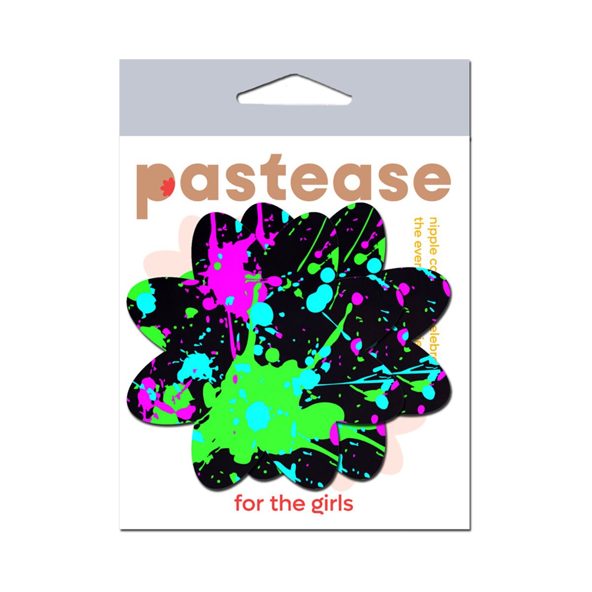 Wearing Vibrant Neon Splatter nipples covers by Pastease can be fun and sexy!