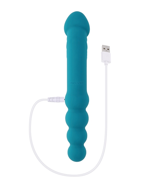 Shop Evolved Flip Flop Dual-Sided Vibrator - Teal