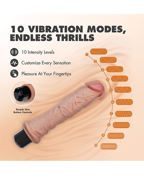 Shop Blush Dr. Skin Dr. Webber 9.75" Vibrating Dildo