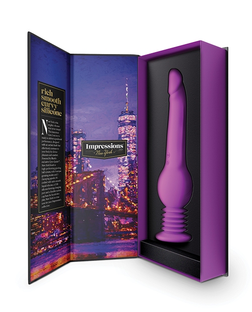 Shop Blush Impressions New York Gyro Quake Dildo - Purple