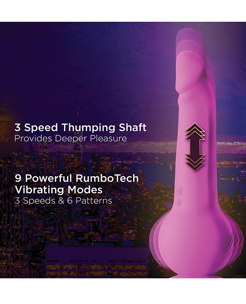 Buy Blush Impressions New York Gyro Quake Dildo - Purple
