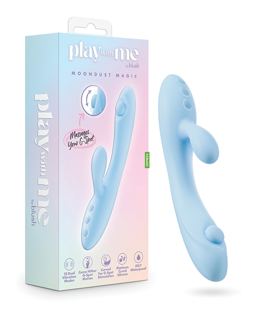 Shop Blush Play With Me Moondust Magic Vibrator - Blue online