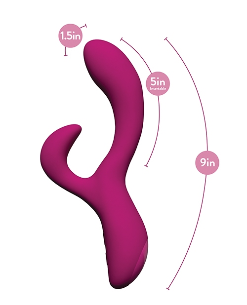 Buy Blush Novelties Blush Quinn Rabbit Vibrator - Burgundy
