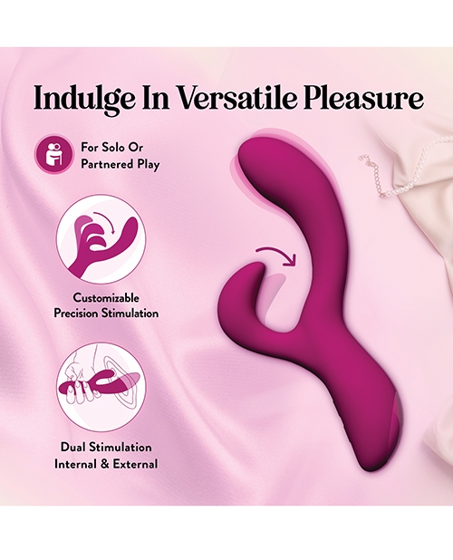 Buy Blush Quinn Rabbit Vibrator - Burgundy