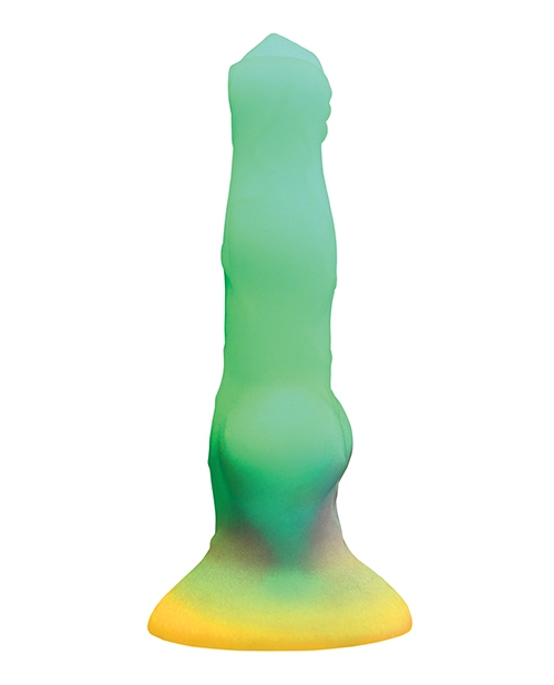 Creature Cocks - Vibrating Space Cock Glow-in-the-Dark Silicone Dildo w/Remote for sale