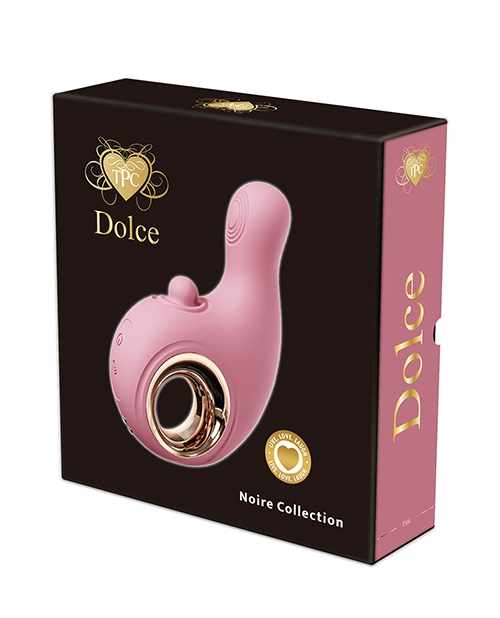 Dolce Dual Action Tapping Vibrator - Pink for sale
