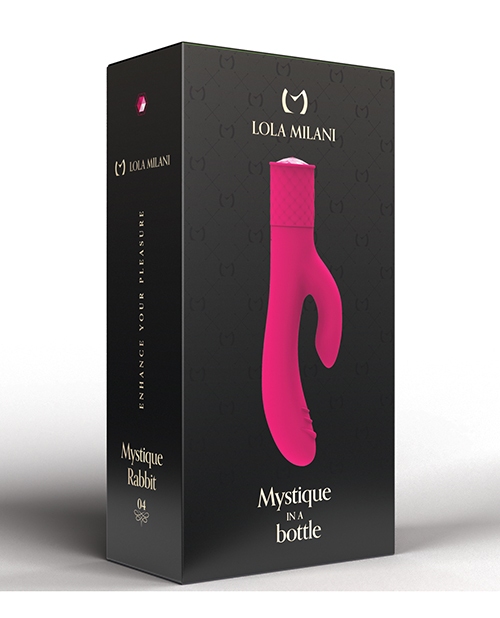 Shop Lola Milani Mystique Rabbit w/Black Bottle - Fuchsia