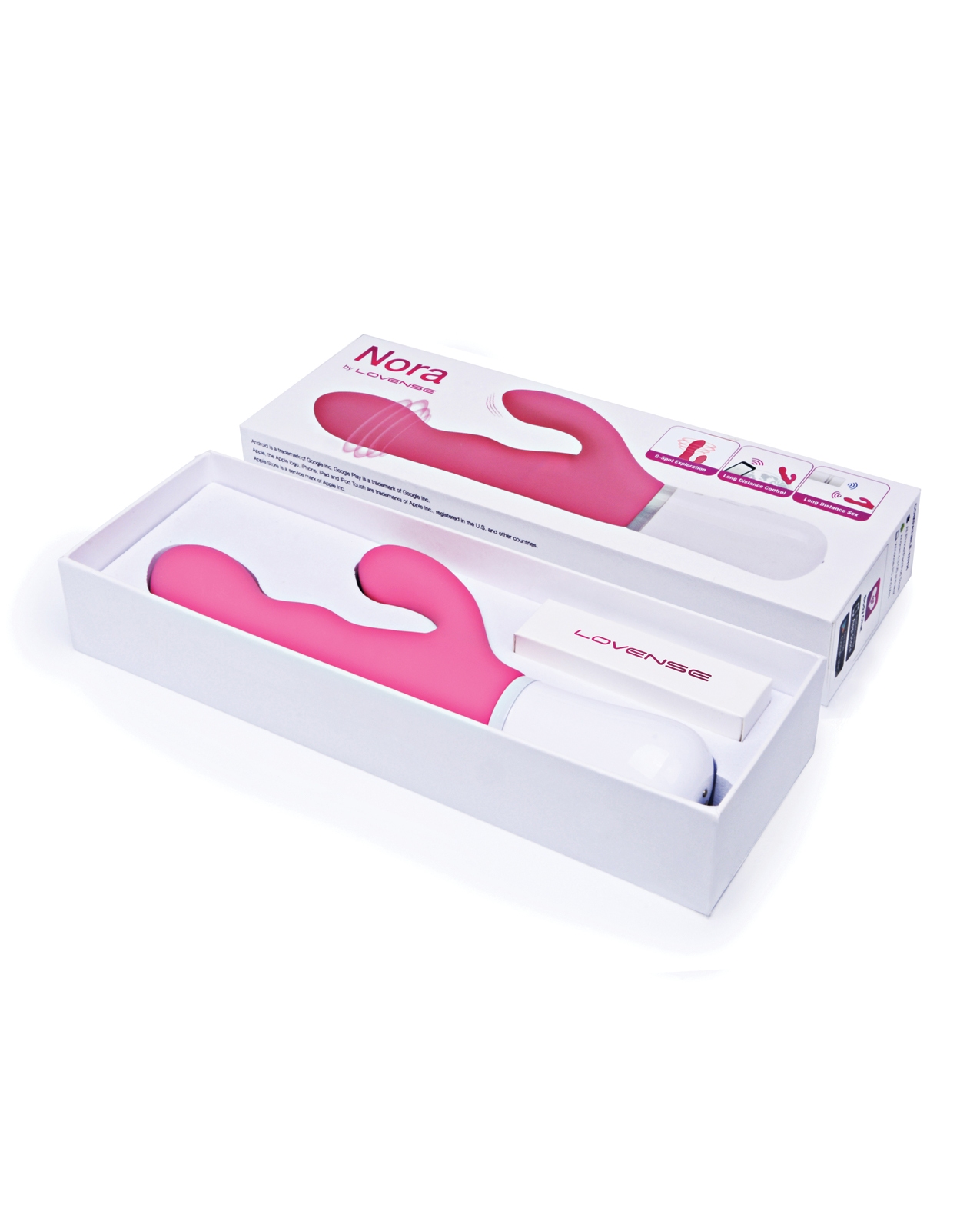 Buy Lovense Lovense Nora Rotating Head Rabbit - Pink