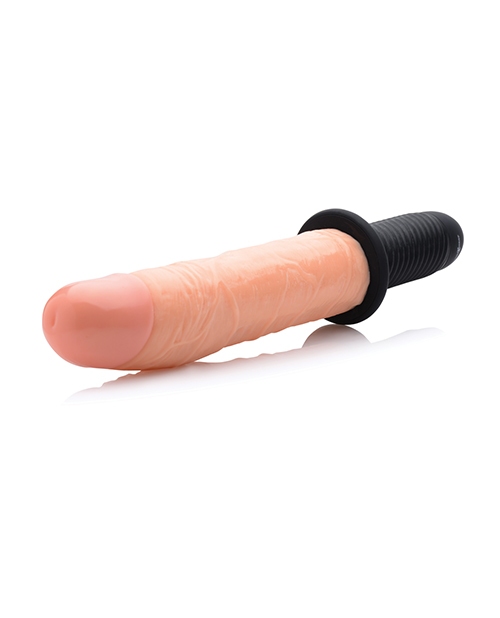 Order Master Series Onslaught 13 Mode XL Vibrating Dildo Thruster - Light online