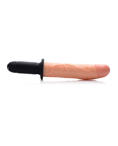 Master Series Onslaught 13 Mode XL Vibrating Dildo Thruster - Light for sale
