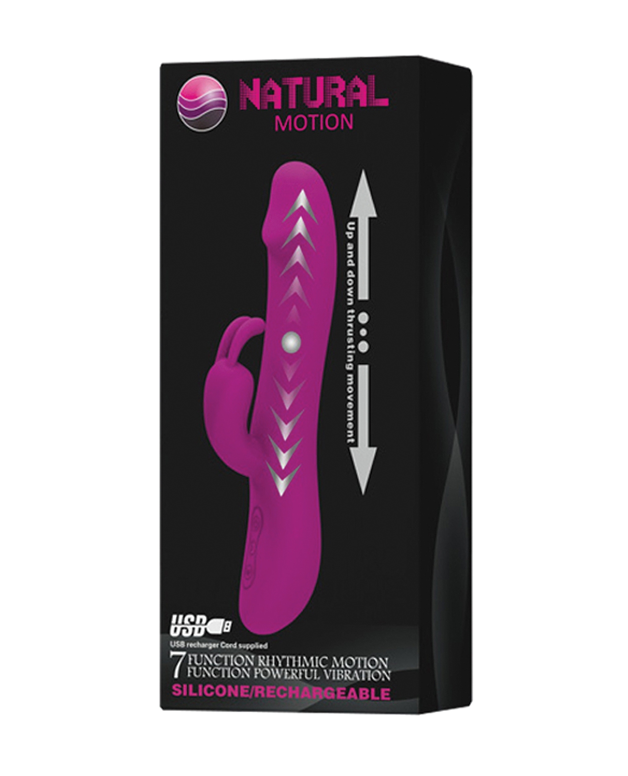 Shop Pretty Love Natural Motion Thrusting Rabbit 7 Functions - Fuchsia online