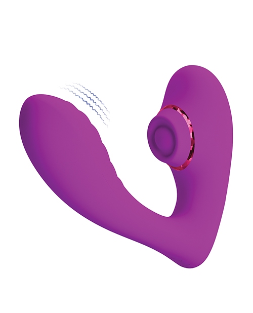 Order Pretty Love Nauty Thumping & Vibrating Insertable Vibrator - Fuchsia online
