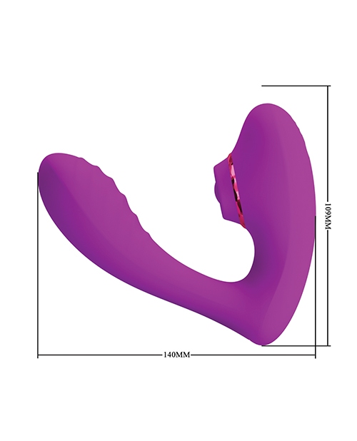 Buy Pretty Love Nauty Thumping & Vibrating Insertable Vibrator - Fuchsia